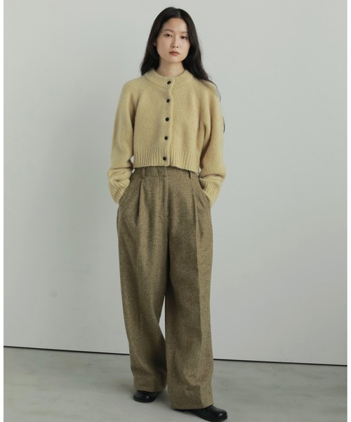 【新品】anuke Melange Knit Cardigan ànuke online store（アンヌーク） / Melange Knit CardiganMelange