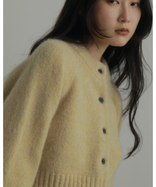 【新品】anuke Melange Knit Cardigan ànuke online store（アンヌーク） / Melange Knit CardiganMelange