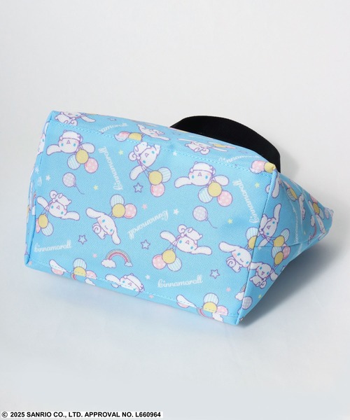 sanrio(サンリオ)の「SANRIO(サンリオ)シナモロール・クロミ 総柄プリントミニトートバッグ/ランチバッグ(トートバッグ・レディース・パープル/サックスブルー・FREE)」の6枚目の写真
