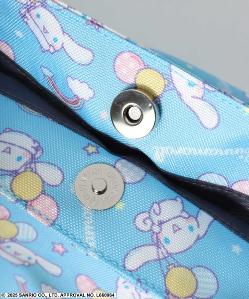 sanrio(サンリオ)の「SANRIO(サンリオ)シナモロール・クロミ 総柄プリントミニトートバッグ/ランチバッグ(トートバッグ・レディース・パープル/サックスブルー・FREE)」の7枚目の写真