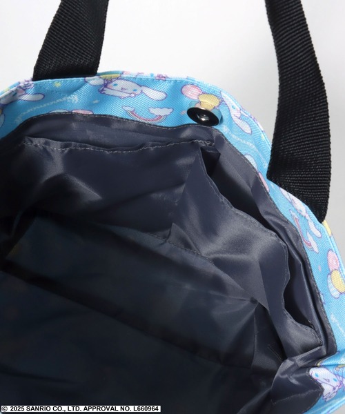 sanrio(サンリオ)の「SANRIO(サンリオ)シナモロール・クロミ 総柄プリントミニトートバッグ/ランチバッグ(トートバッグ・レディース・パープル/サックスブルー・FREE)」の9枚目の写真
