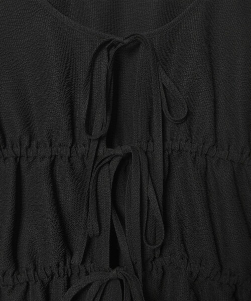 EMMEL REFINES(エメルリファインズ)の「<EMMEL REFINES>EM コードレーン リボンギャザー ブラウス(シャツ/ブラウス・レディース・ブラック/ライトブルー/ホワイト・FREE)」の18枚目の写真