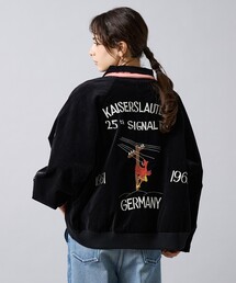 【THRIFTY LOOK / スリフティールック】 SOUVENIR GREENLAND BLOUSON /スーベニアジャケット/SATINサテン/VELOURベロア