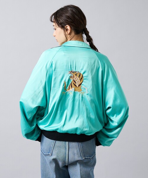 THRIFTY LOOK(スリフティールック)の「【THRIFTY LOOK / スリフティールック】 SOUVENIR GREENLAND BLOUSON /スーベニアジャケット/SATINサテン/VELOURベロア(ブルゾン・メンズ・ブラック系その他/ブラック系その他2・M/L)」の19枚目の写真