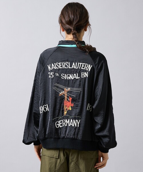THRIFTY LOOK(スリフティールック)の「【THRIFTY LOOK / スリフティールック】 SOUVENIR GREENLAND BLOUSON /スーベニアジャケット/SATINサテン/VELOURベロア(ブルゾン・メンズ・ブラック系その他/ブラック系その他2・M/L)」の21枚目の写真