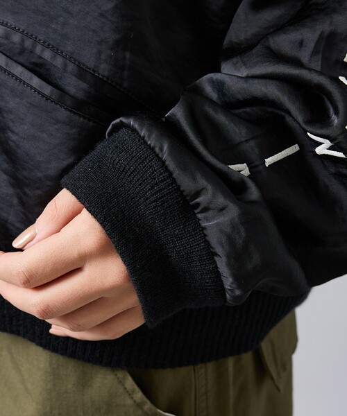 THRIFTY LOOK(スリフティールック)の「【THRIFTY LOOK / スリフティールック】 SOUVENIR GREENLAND BLOUSON /スーベニアジャケット/SATINサテン/VELOURベロア(ブルゾン・メンズ・ブラック系その他/ブラック系その他2・M/L)」の14枚目の写真