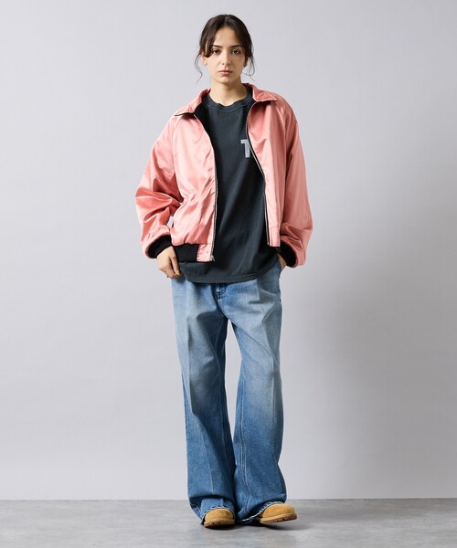 THRIFTY LOOK(スリフティールック)の「【THRIFTY LOOK / スリフティールック】 SOUVENIR GREENLAND BLOUSON /スーベニアジャケット/SATINサテン/VELOURベロア(ブルゾン・メンズ・ブラック系その他/ブラック系その他2・M/L)」の7枚目の写真