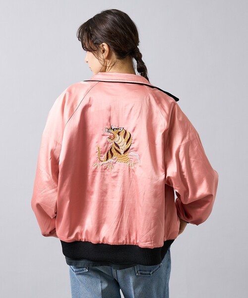 THRIFTY LOOK(スリフティールック)の「【THRIFTY LOOK / スリフティールック】 SOUVENIR GREENLAND BLOUSON /スーベニアジャケット/SATINサテン/VELOURベロア(ブルゾン・メンズ・ブラック系その他/ブラック系その他2・M/L)」の10枚目の写真