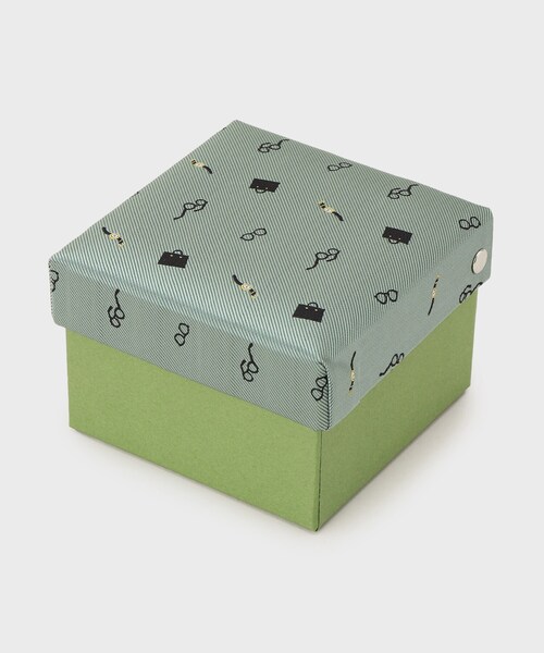 TAKEO KIKUCHI（タケオキクチ）の「【BOXセット】ジェントルマンストライプ ネクタイ×眼鏡型タイバー（ネクタイ・メンズ・ライトグリーン系2/グリーン系その他4/ネイビー系2・00）」の12枚目の写真