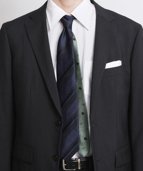 TAKEO KIKUCHI（タケオキクチ）の「【BOXセット】ジェントルマンストライプ ネクタイ×眼鏡型タイバー（ネクタイ・メンズ・ライトグリーン系2/グリーン系その他4/ネイビー系2・00）」の13枚目の写真