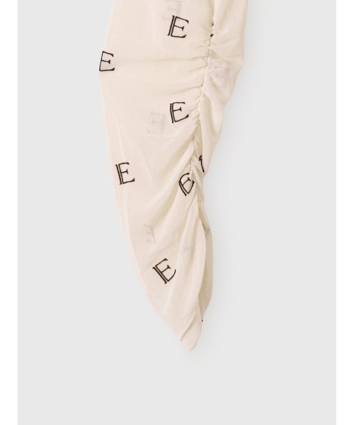 モノグラムカットアウトチュールトップス（Tシャツ/カットソー）｜EIMY