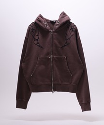 BIKE STAR（バイクスター）の「RESHAM トライバル刺繍ZIPパーカー（パーカー）」