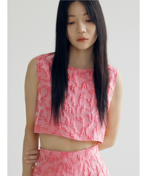 BOMNAL BOUTIQUE(ボムナルブティック)の「リボンブラウス _ ピンク(シャツ/ブラウス・レディース・その他・SMALL/MEDIUM)」の2枚目の写真