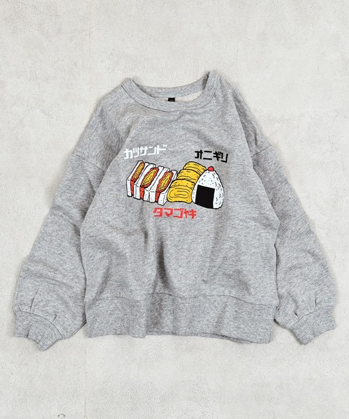 Life Support Products(ライフサポートプロダクツ)の「ジャパニーズプリントトレーナー(スウェット・キッズ・杢グレー/ブルー/エメラルド/オフホワイト/ホワイト系その他/グリーン/レッド/ネイビー/マスタード/チャコール・100/95/90/80/110/150/140/130/120)」の4枚目の写真