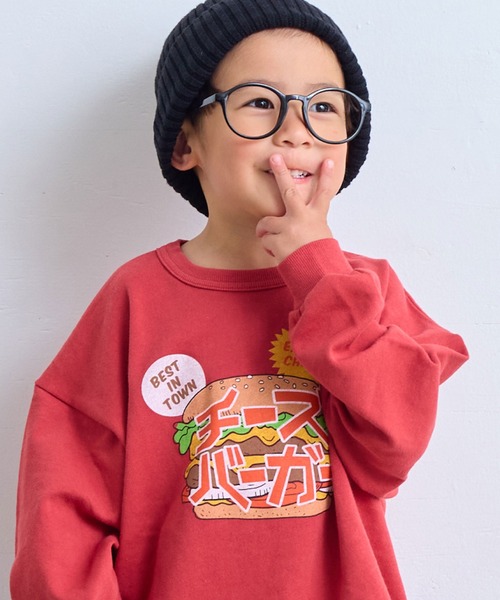 Life Support Products(ライフサポートプロダクツ)の「ジャパニーズプリントトレーナー(スウェット・キッズ・杢グレー/ブルー/エメラルド/オフホワイト/ホワイト系その他/グリーン/レッド/ネイビー/マスタード/チャコール・100/95/90/80/110/150/140/130/120)」の1枚目の写真