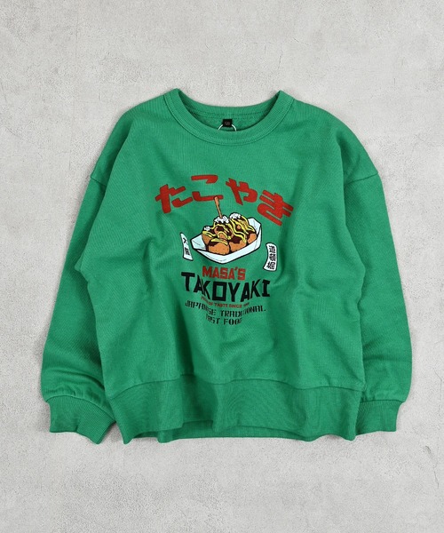 Life Support Products(ライフサポートプロダクツ)の「ジャパニーズプリントトレーナー(スウェット・キッズ・杢グレー/ブルー/エメラルド/オフホワイト/ホワイト系その他/グリーン/レッド/ネイビー/マスタード/チャコール・100/95/90/80/110/150/140/130/120)」の6枚目の写真