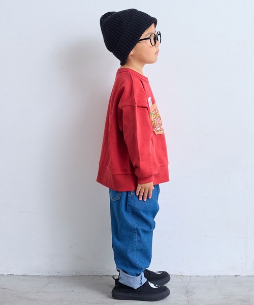 Life Support Products(ライフサポートプロダクツ)の「ジャパニーズプリントトレーナー(スウェット・キッズ・杢グレー/ブルー/エメラルド/オフホワイト/ホワイト系その他/グリーン/レッド/ネイビー/マスタード/チャコール・100/95/90/80/110/150/140/130/120)」の16枚目の写真