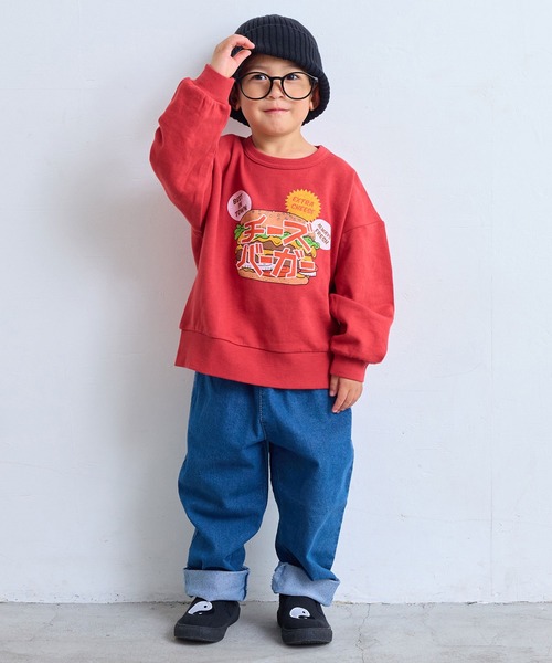 Life Support Products(ライフサポートプロダクツ)の「ジャパニーズプリントトレーナー(スウェット・キッズ・杢グレー/ブルー/エメラルド/オフホワイト/ホワイト系その他/グリーン/レッド/ネイビー/マスタード/チャコール・100/95/90/80/110/150/140/130/120)」の15枚目の写真