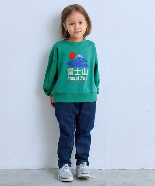 Life Support Products(ライフサポートプロダクツ)の「ジャパニーズプリントトレーナー(スウェット・キッズ・杢グレー/ブルー/エメラルド/オフホワイト/ホワイト系その他/グリーン/レッド/ネイビー/マスタード/チャコール・100/95/90/80/110/150/140/130/120)」の19枚目の写真