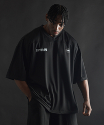 PHERMENON（フェルメノン）の「オーバーサイズラグビージャージショートスリーブ - ブラック（Tシャツ/カットソー）」