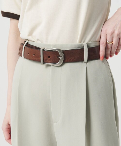 ATELIER BRUGGE レザー ホースシュー ベルト ベルト ATELIER BRUGGE アトリエブルージュ のファッション通販