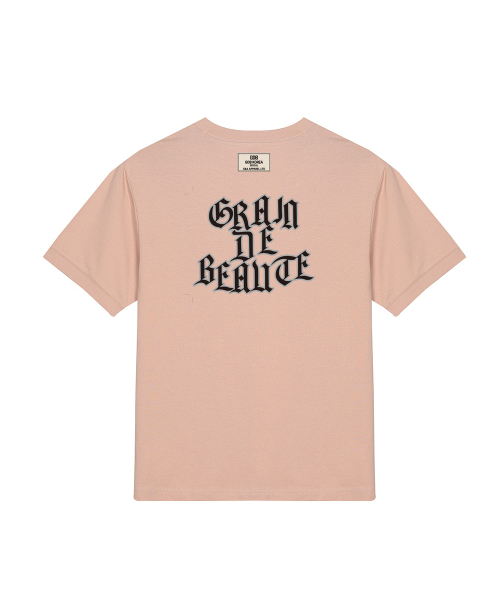 GRAIN DE BEAUTE（グランデボーテ）の「BACK LOGO T-SHIRT 01 [INDY PINK]（Tシャツ/カットソー・レディース・ピンク・S/M/L/XL）」の2枚目の写真