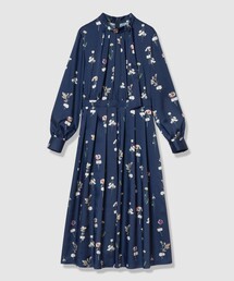 新品タグ付き　アナイ　花柄レース水玉 プリントワンピース　黒　日本製36 38 新品タグ付き アナイ 花柄レース水玉 プリントワンピース 黒 日本製36