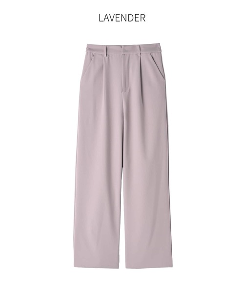 STYLE DELI(スタイルデリ)の「裏地付きストレッチツイルワイドパンツ(その他パンツ・レディース・アイボリー/ラベンダー/グレー・SMALL/MEDIUM)」の14枚目の写真