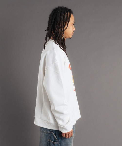FR(13)NDS（フレンズ）の「FR(13)NDS /フレンズ/Smoking Min Boy SWEAT CREW（スウェット・メンズ・ネイビー/ホワイト系2・L/M）」の6枚目の写真