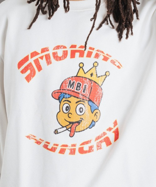 FR(13)NDS(フレンズ)の「FR(13)NDS /フレンズ/Smoking Min Boy SWEAT CREW(スウェット・メンズ・ネイビー/ホワイト系2・L/M)」の8枚目の写真