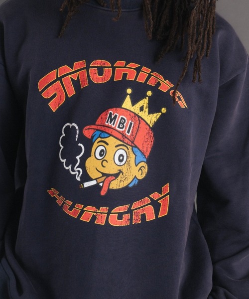 FR(13)NDS（フレンズ）の「FR(13)NDS /フレンズ/Smoking Min Boy SWEAT CREW（スウェット・メンズ・ネイビー/ホワイト系2・L/M）」の14枚目の写真