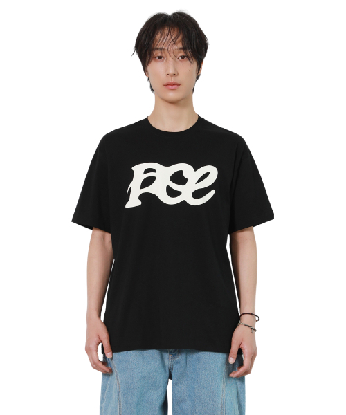PIECEMAKER(ピースメーカー)の「PCE WAVE BIG LOGO TEE (BLACK)(Tシャツ/カットソー・レディース・その他・S/M/L)」の1枚目の写真