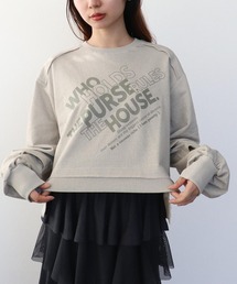 ショートLOGOショート丈プルオーバー
