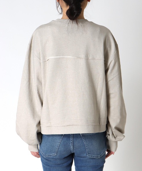 Cepica（セピカ）の「ショートLOGOショート丈プルオーバー（Tシャツ/カットソー・レディース・ピンク/ベージュ・FREE）」の6枚目の写真