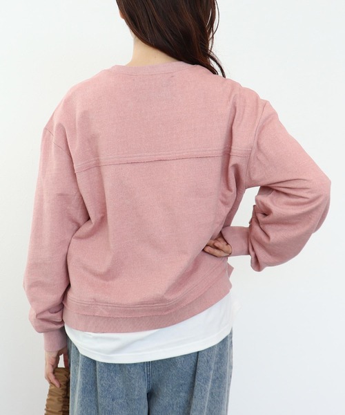 Cepica（セピカ）の「ショートLOGOショート丈プルオーバー（Tシャツ/カットソー・レディース・ピンク/ベージュ・FREE）」の20枚目の写真