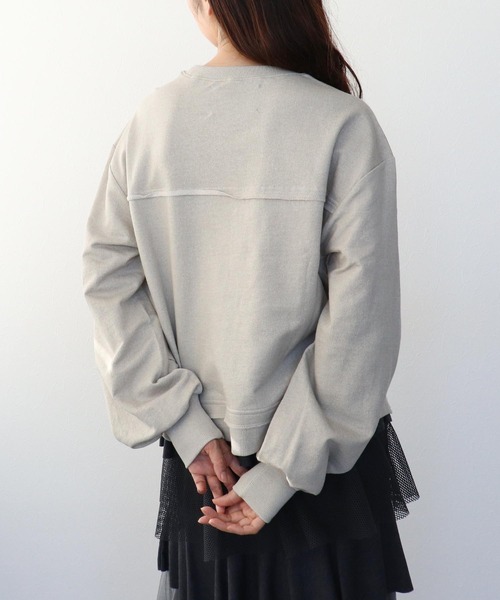Cepica（セピカ）の「ショートLOGOショート丈プルオーバー（Tシャツ/カットソー・レディース・ピンク/ベージュ・FREE）」の16枚目の写真
