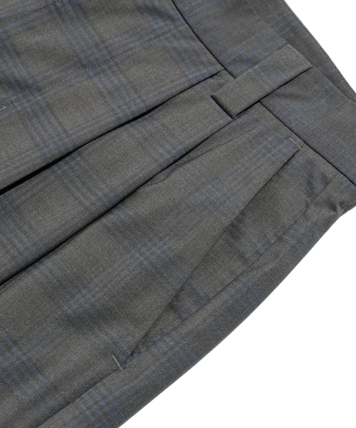 NICE GHOST CLUB(ナイスゴーストクラブ)の「CHECK TAILORED SHORTS_GREY(NG2EMUPA63A)(その他パンツ・レディース・グレー・S/M/L)」の4枚目の写真