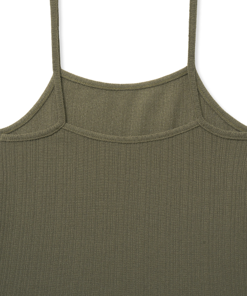 NOIRER FOR WOMAN（ノイアーフォーウーマン）の「マルチリブドスリーブレス（アッシュカーキ）（Tシャツ/カットソー・レディース・その他・FREE）」の2枚目の写真