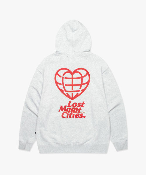 LMCの「HEART GLOBE HOODIE light heather gray(パーカー・レディース・その他・S/M/L/XL)」の3枚目の写真