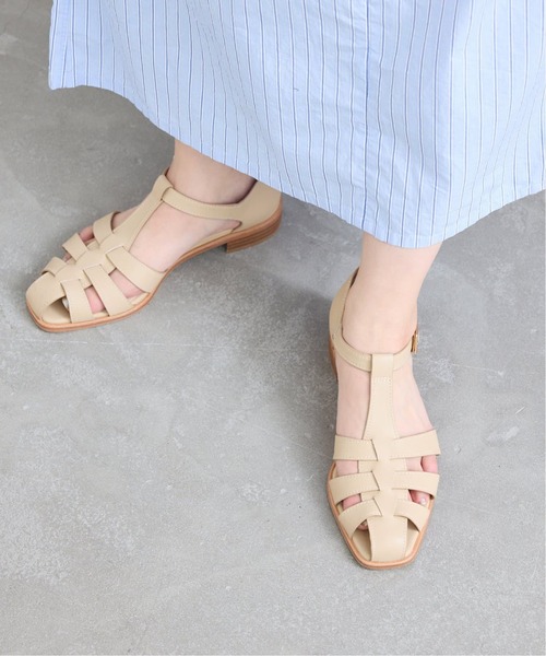 SLOBE IENA（スローブイエナ）の「《追加》SLOBE レザーグルカサンダル（サンダル・レディース・ブラック/ベージュ・23cm/23.5cm/24cm/24.5cm）」の14枚目の写真