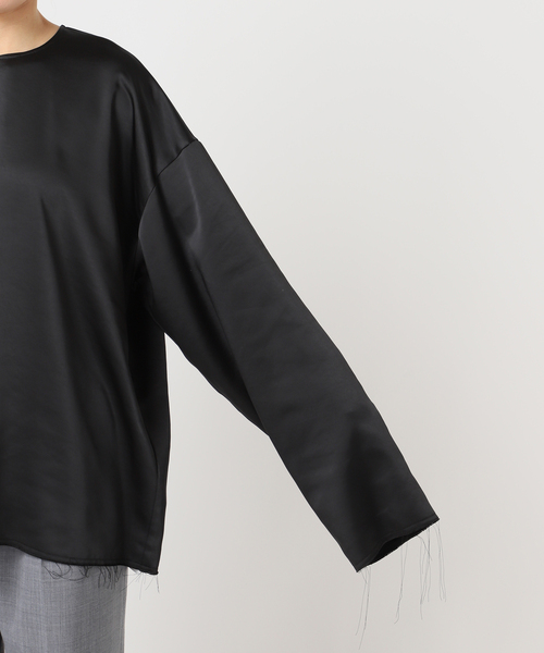 CITYSHOP(シティーショップ)の「SATIN RIBBON ブラウス(シャツ/ブラウス・レディース・ブラック・FREE)」の13枚目の写真