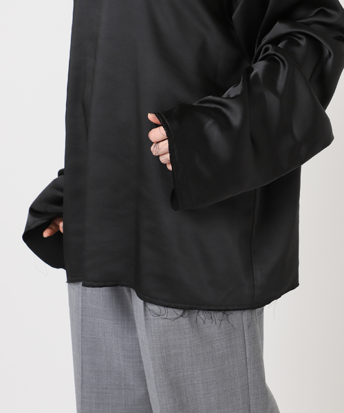 CITYSHOP（シティーショップ）の「SATIN RIBBON ブラウス（シャツ/ブラウス・レディース・ブラック・FREE）」の20枚目の写真
