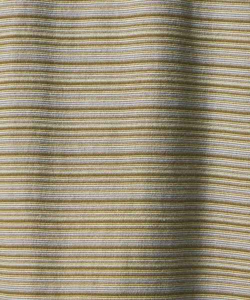 Steven Alan（スティーブンアラン）の「＜Steven Alan＞ オーガニックコットン マルチボーダー ショートスリーブ Tシャツ（Tシャツ/カットソー・メンズ・ブラック/ブラウン/ナチュラル・L/M/S/XL）」の17枚目の写真