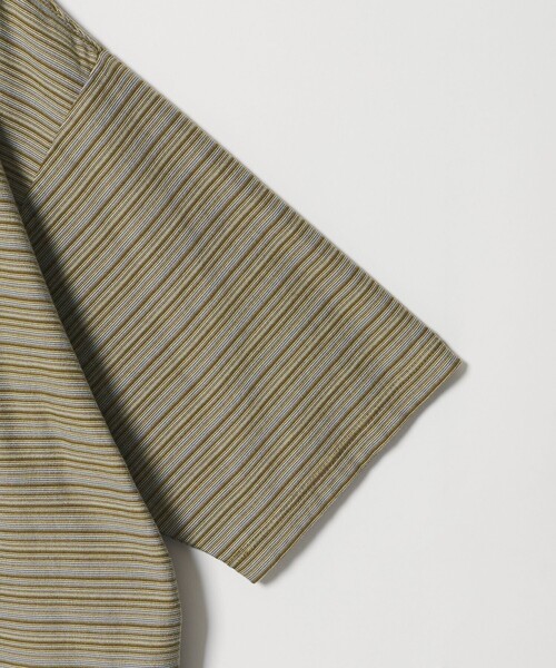 Steven Alan（スティーブンアラン）の「＜Steven Alan＞ オーガニックコットン マルチボーダー ショートスリーブ Tシャツ（Tシャツ/カットソー・メンズ・ブラック/ブラウン/ナチュラル・L/M/S/XL）」の20枚目の写真