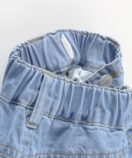 BRANSHES（ブランシェス）の「デニムワイドパンツ（デニムパンツ・キッズ・ネイビー/サックスブルー・90/130/110/120/100/140/150）」の16枚目の写真