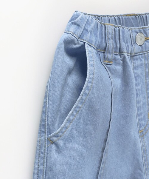 BRANSHES（ブランシェス）の「デニムワイドパンツ（デニムパンツ・キッズ・ネイビー/サックスブルー・90/130/110/120/100/140/150）」の11枚目の写真