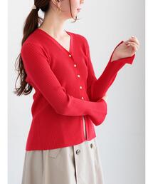 Te chichi | リブVネックカーディガン《2026 spring catalog item》(カーディガン/ボレロ)