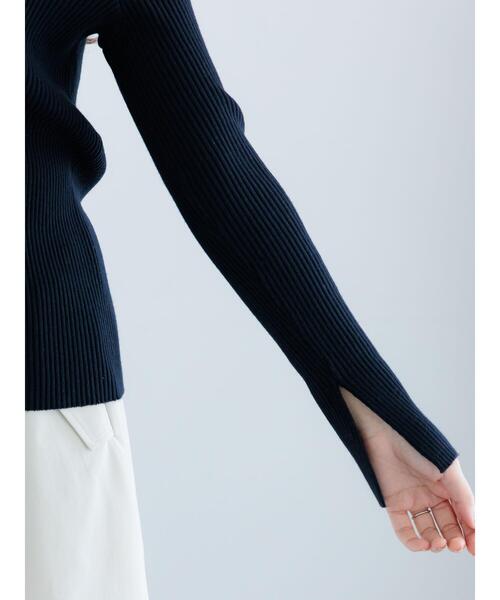 Te chichi(テチチ)の「リブVネックカーディガン《2026 spring catalog item》(カーディガン/ボレロ・レディース・レッド/ホワイト/ネイビー/ブラック・F)」の12枚目の写真