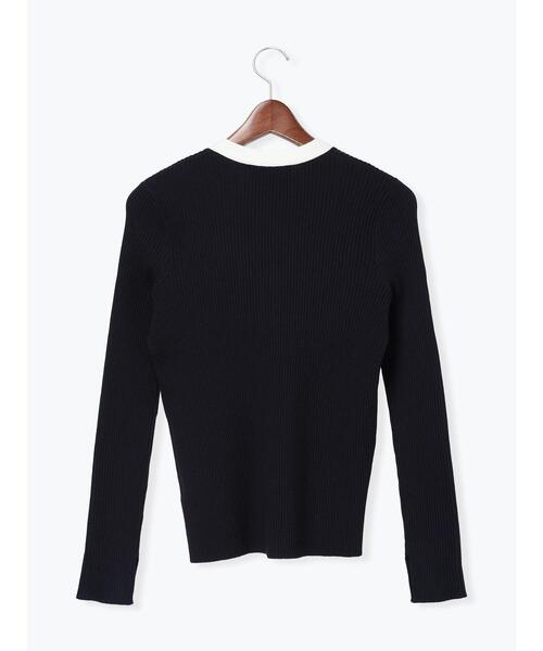 Te chichi(テチチ)の「リブVネックカーディガン《2026 spring catalog item》(カーディガン/ボレロ・レディース・レッド/ホワイト/ネイビー/ブラック・F)」の21枚目の写真