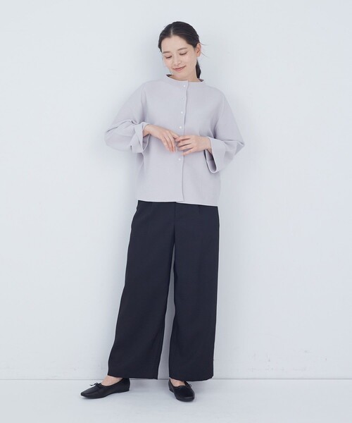 ADIEU TRISTESSE（アデュートリステス）の「タックストレートパンツ（その他パンツ・レディース・ネイビー/ブラック・38/40）」の19枚目の写真